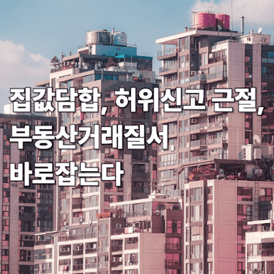 집값-담합,-허위신고-근절,-부동산거래질서-바로잡는다