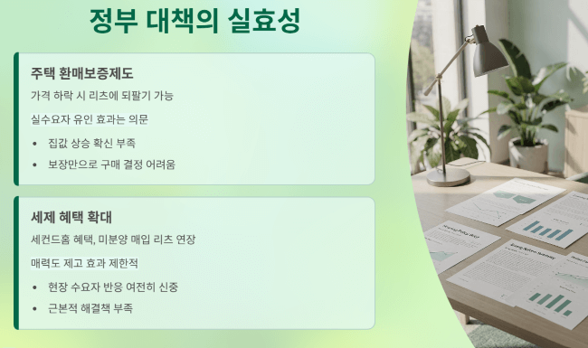 정부 대책의 실효성 분석