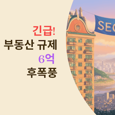 긴급! 부동산 규제 6억 후폭풍 원인과 해결책