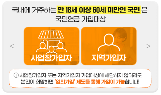 국민연금ㅣ가입대상 알아보기