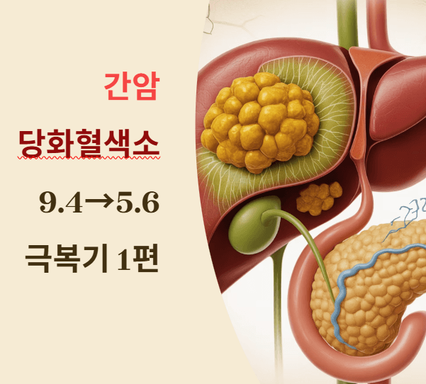 간암 9.12cm/당화혈색소 9.4 &rarr; 5.6 극복기 1편(생사의 기로에서 만난 간암, 그리고 희망)