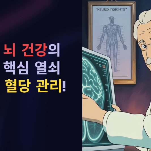 뇌 건강의 핵심 열쇠, 혈당 관리! 지금 바로 시작하세요!