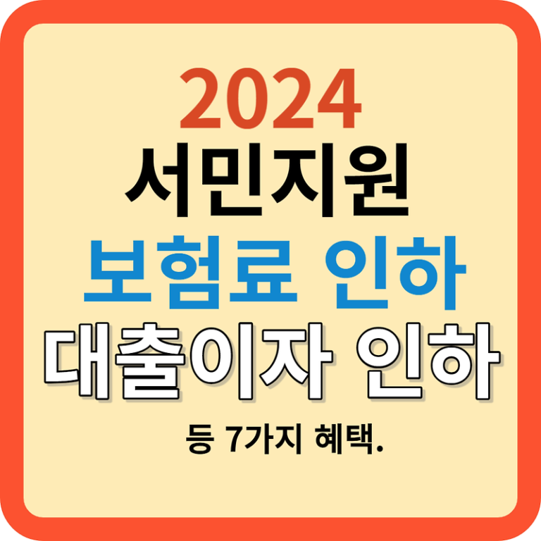 보험료 인하, 대출이자 완화 등 혜택이 몰려온다!