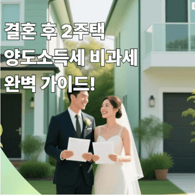 결혼 후 2주택 혼인합가 특례로 세금 걱정 끝내기!
