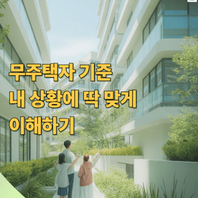 무주택자 기준, 내 상황에 딱 맞게 이해하기