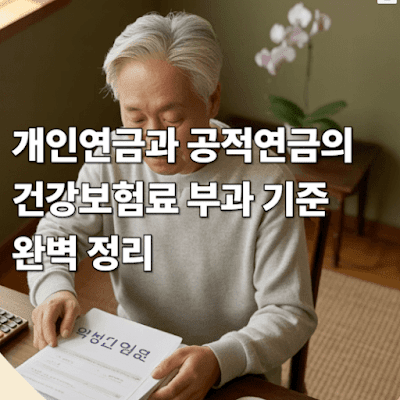 개인연금과 공적연금의 건강보험료 부과 기준 완벽 정리