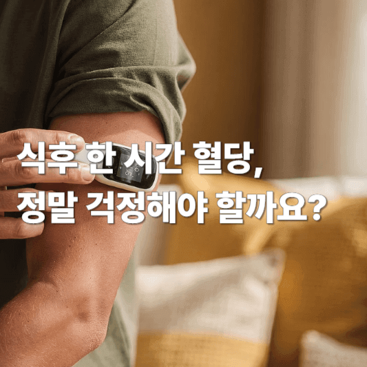 식후 한 시간 혈당, 정말 걱정해야 할까요?