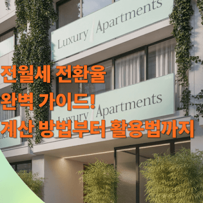 전월세 전환율 완벽 가이드(계산 방법부터 활용법까지)