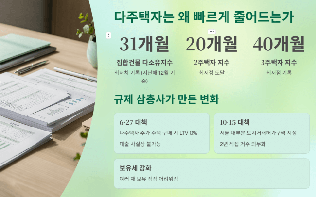 다주택자는 왜 빠르게 줄어드는가