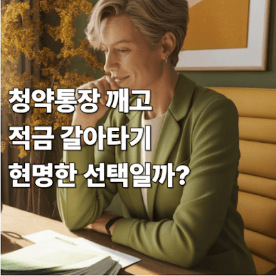 청약통장 깨고 적금 갈아타기, 현명한 선택일까?