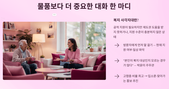 복지 서비스 연계