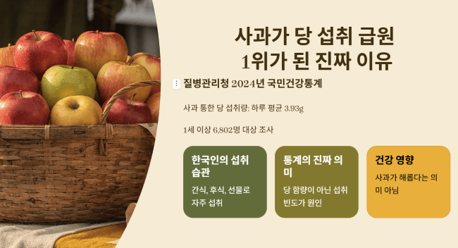 사과가 당 섭취 급원 1위