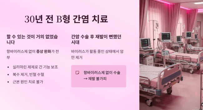 30년 전 B형 간염 치료