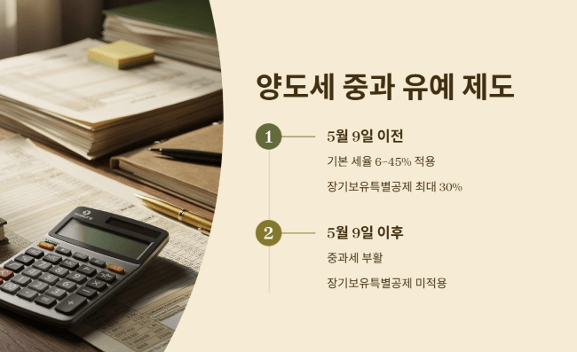 양도세 중과 유예 제도의 이해