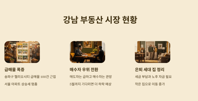 강남 부동산 시장의 현재 상황