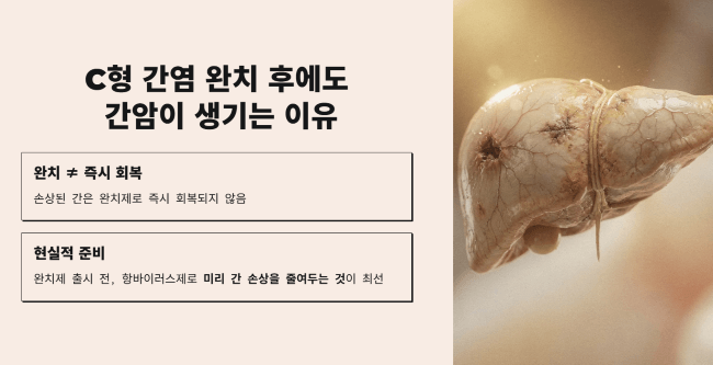 C형 간염 완치 후에도 간암 발병이 생기는 이유