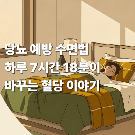 당뇨 예방 수면법 하루 7시간 18분이 바꾸는 혈당 이야기