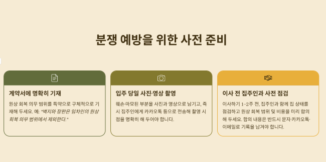 분쟁 예방을 위한 사전 준비