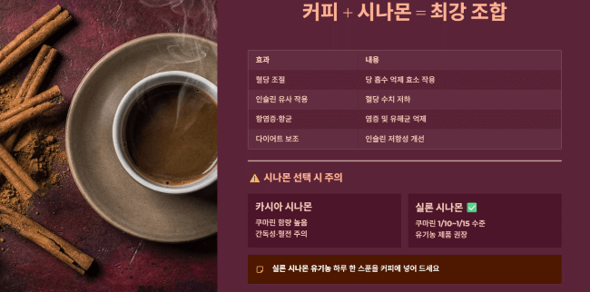 커피에 좋은 첨가물