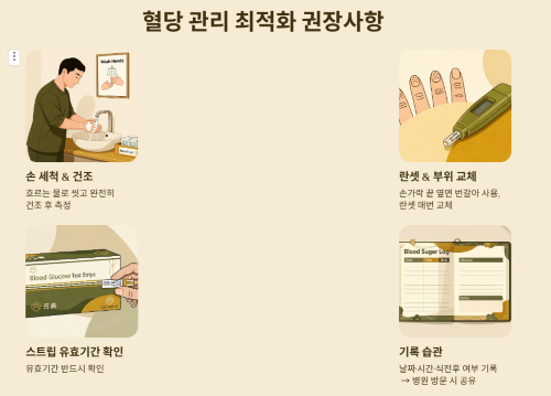 혈당 관리 최적화를 위한 권장사항