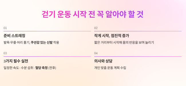 걷기 운동 시작 전 꼭 알아야 할 방법
