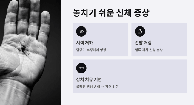 당뇨병의 신체적 증상