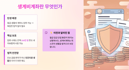 생계비계좌란 무엇인가