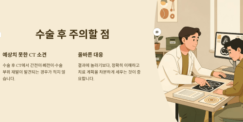 수술 후 주의할 점