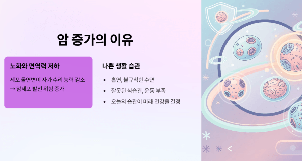 암 증가의 이유