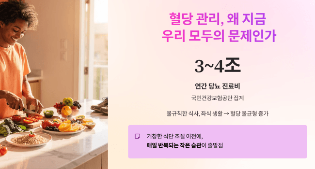 혈당 관리, 왜 지금 우리 모두의 문제인가