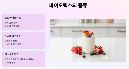 바이오틱스의 종류