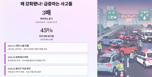 약물운전 단속이 강화된 진짜 이유