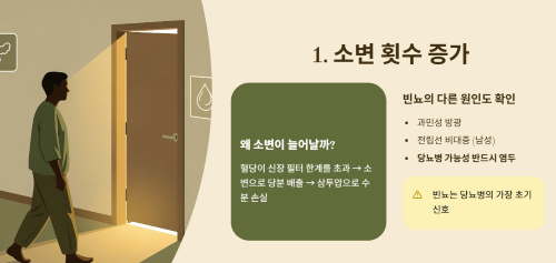 소변 횟수의 증가