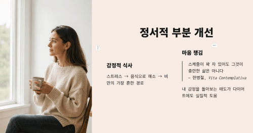 정서적 부분 개선