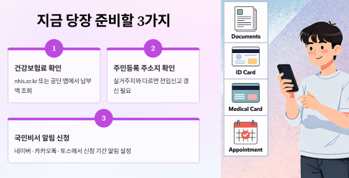 사전에 꼭 해야 할 준비 사항
