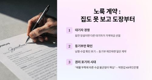노룩 계약