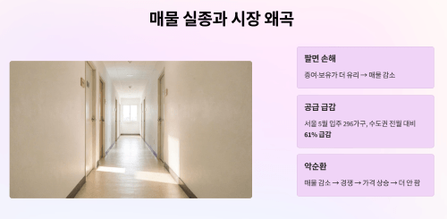 매물 실종과 시장 왜곡