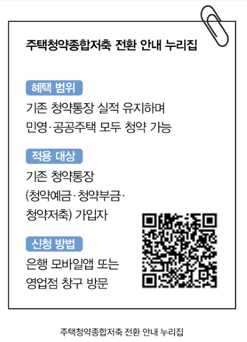 기존 청약통장과 달라진 점