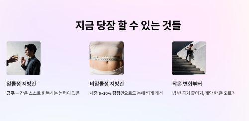 지방간의 종류와 생활 속 해결법