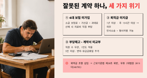 잘못된 계약 하나가 부르는 세 가지 법률 위기