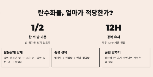 탄수화물 섭취량, 얼마가 적당한가