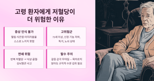 고령 당뇨 환자에게 저혈당이 더 위험한 이유