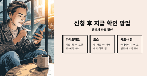 신청 후 지급 확인 방법