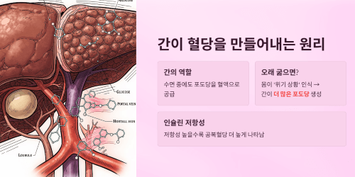 간이 혈당을 만들어내는 원리