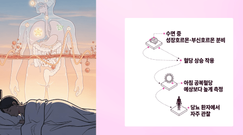 새벽 호르몬이 아침 혈당에 미치는 영향