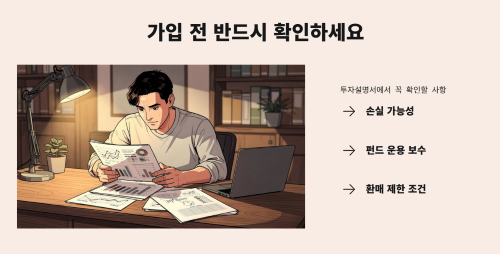 가입 전 투자설명서를 꼭 확인하세요