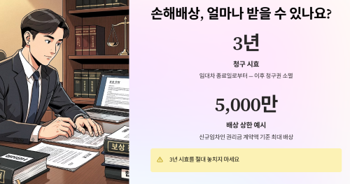 손해배상은 얼마나 받을 수 있나요
