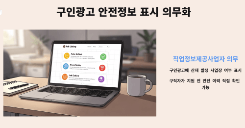 구인광고에 산재 발생 사업장 여부 표시 의무화