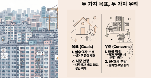 실수요자 보호와 시장 안정이라는 두 가지 목표