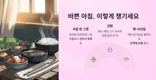 바쁜 아침, 그래도 밥 한 그릇 챙기는 팁